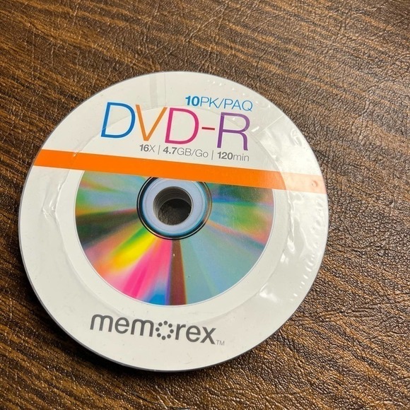 Dvd-r 10PK Memorex CDS - Picture 1 of 2